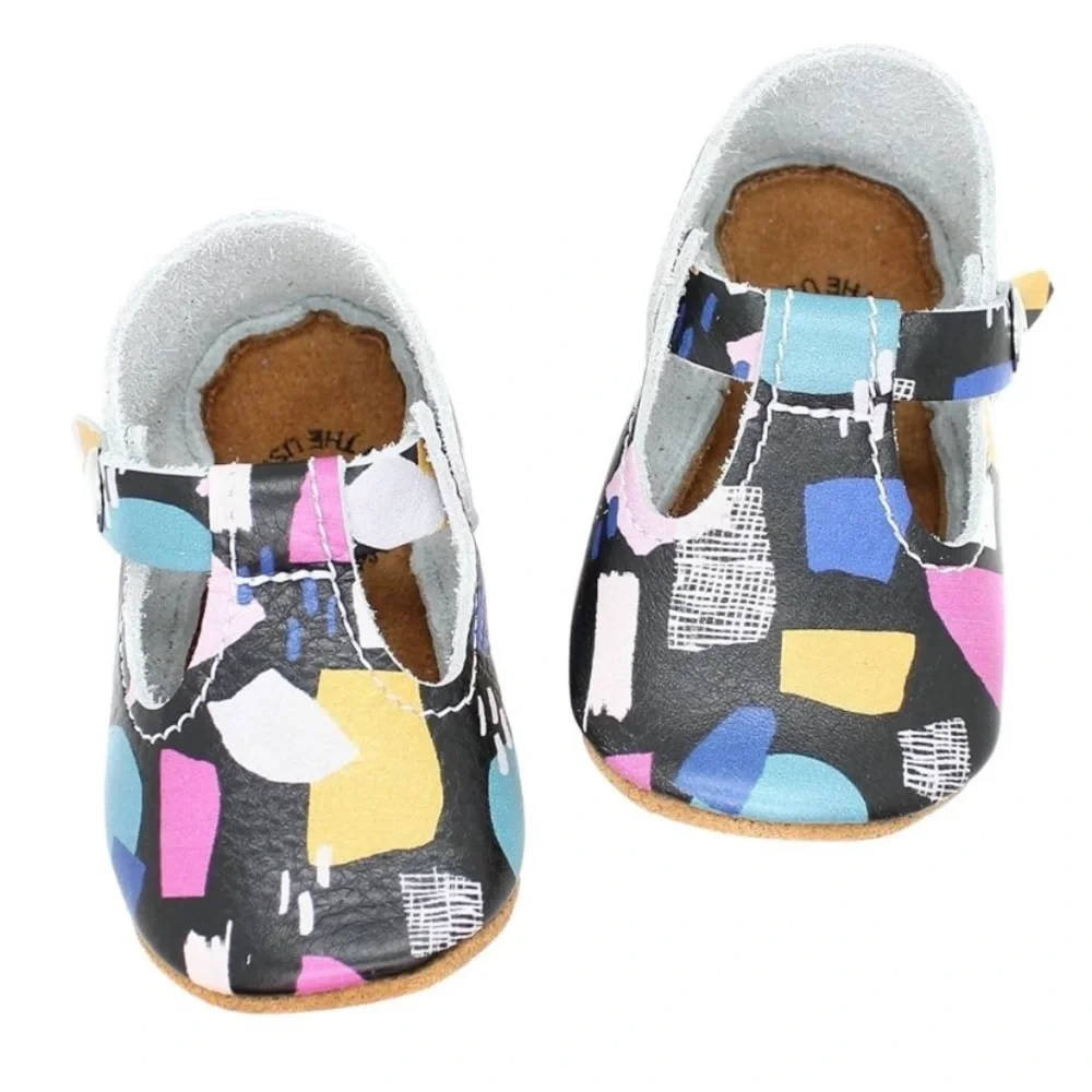 Mon Petit Mary Jane’s Genuine Italian Leather Shoes Baby-4 Suede Non-slip Bottom
